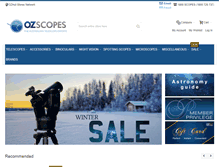 Tablet Screenshot of ozscopes.com.au